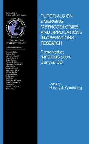 Tapa de Tutorials on Emerging Methodologies and Applications in Operations Research
