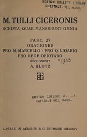 Tapa de Orationes Pro M. Marcello, Pro Q. Ligario, Pro rege Deiotaro