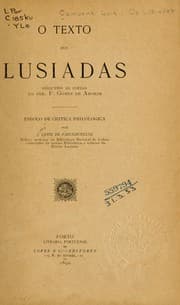 Tapa de O texto dos Lusiadas