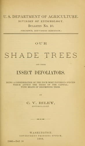 Tapa de Our shade trees and their insect defoliators