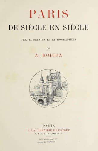 Tapa de Paris de siècle en siècle