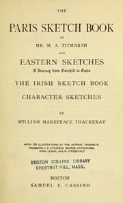 Tapa de The Paris sketch book of Mr. M.A. Titmarsh and Eastern sketches