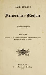 Tapa de Paul Lindau's Amerika-Reisen