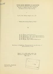 Tapa de Peach precooling tests, 1951