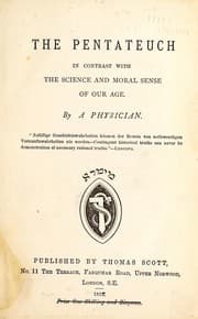 Tapa de The Pentateuch in contrast with the science and moral sense of our age