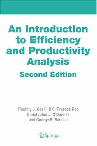 Tapa de An introduction to efficiency and productivity analysis