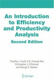 Tapa de An introduction to efficiency and productivity analysis