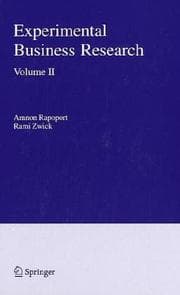 Tapa de Experimental Business Research Vol. 3