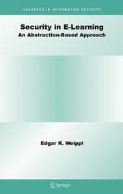 Tapa de Security in E-Learning (Advances in Information Security)