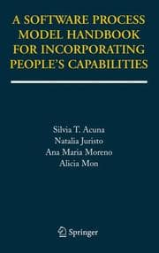 Tapa de A Software process model handbook for incorporating people's capabilities