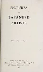Tapa de Pictures by Japanese artists