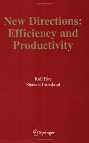 Tapa de New Directions:Efficiency and Productivity