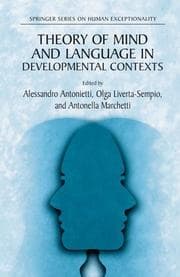 Tapa de Theory of mind and language in developmental contexts