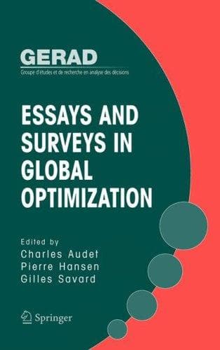 Tapa de Essays and surveys in global optimization