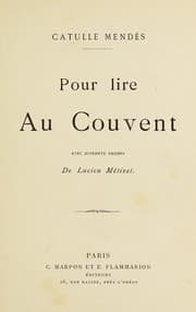 Tapa de Pour lire au couvent