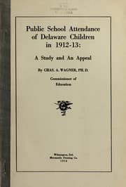 Tapa de Public school attendance of Delaware children in the year of 1912-13