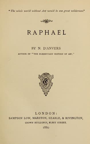 Tapa de Raphael