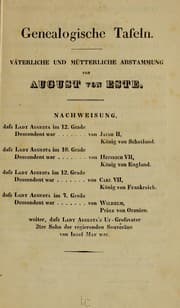 Tapa de Rechtsgutachten über die ansprüche August's von Este