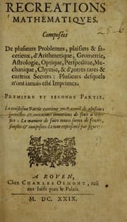 Tapa de Recreations mathématiques