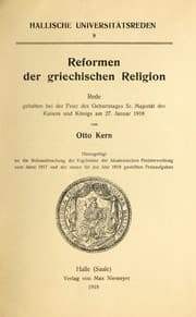 Tapa de Reformen der griechischen Religion