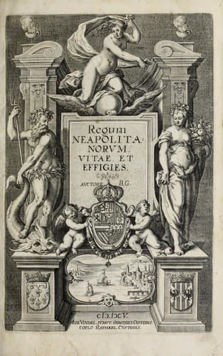 Tapa de Regum neapolitanorum vitae et effigies