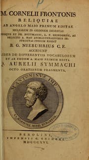 Tapa de Reliquiae ab Angelo Maio primum editae meliorem in ordinem digestas...