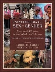 Tapa de Encyclopedia of Sex and Gender Vol. 1 & 2