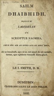 Tapa de Sailm Dhaibhidh maille ri laoidhean o'n Scrioptur Naomha chum bhi air an seinn ann an aora' Dhia