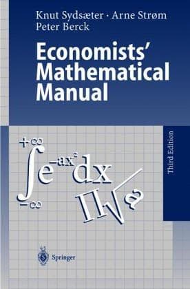 Tapa de Economists' mathematical manual