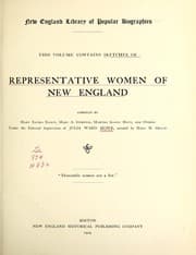 Tapa de Sketches of representative women of New England