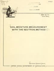 Tapa de Soil moisture measurement with the neutron method