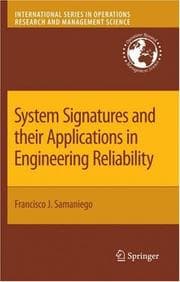 Tapa de System Signatures and their Applications in Engineering Reliability