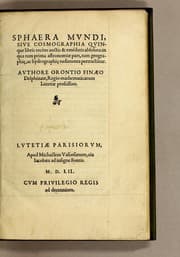 Tapa de Sphaera mundi, siue cosmographia quinque libris