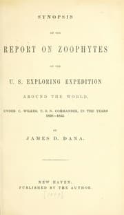 Tapa de Synopsis of the report on zoophytes of the U.S. Exploring Expedition around the world, under C. Wilkes, U.S.N. commander, in the years 1838-1842