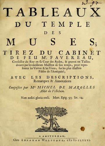 Tapa de Tableaux du temple des muses