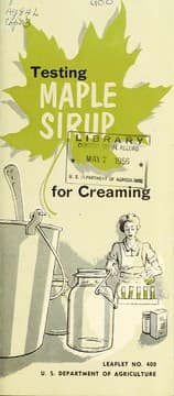Tapa de Testing maple sirup for creaming