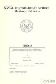 Tapa de Thermistor validation and path radiance effects in ship thermal image measurements