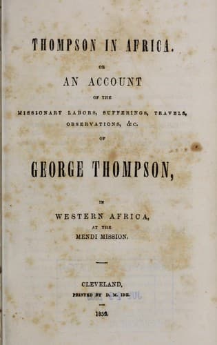 Tapa de Thompson in Africa