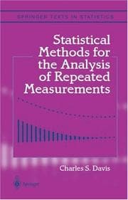 Tapa de Statistical Methods for the Analysis of Repeated Measurements