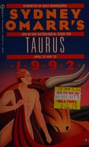 Tapa de Sydney Omarr's day-by-day astrological guide for Taurus(April 20-May 20), 1992