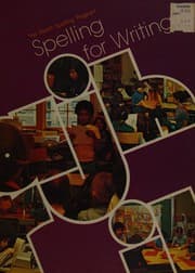 Tapa de Spelling for writing