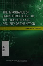 Tapa de Importance of Engineering Talent to the Prosperity and Security of the Nation