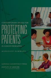Tapa de Contemporary Issues for Protecting Patients in Cancer Research