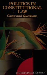 Tapa de Politics in constitutional law