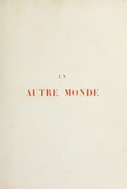 Tapa de Un autre monde