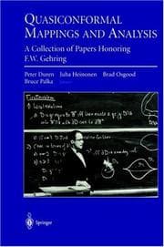 Tapa de Quasiconformal mappings and analysis