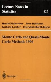 Tapa de Monte Carlo and Quasi-Monte Carlo methods 1996