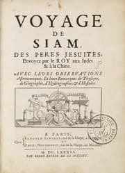 Tapa de Voyage de Siam, des peres jesuites, envoyez par le roy aux Indes & à la Chine