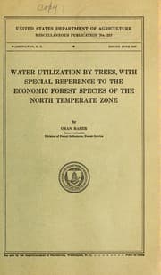 Tapa de Water utilization by trees, with special reference to the economic forest species of the north temperate zone