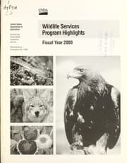 Tapa de Wildlife services program highlights, fiscal year 2000